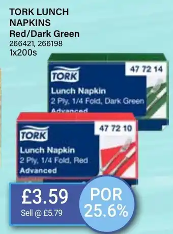 Bestway TORK LUNCH NAPKINS offer