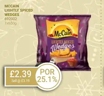 Bestway MCCAIN LIGHTLY SPICED WEDGES offer