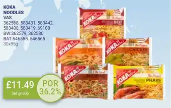 Bestway KOKA NOODLES offer
