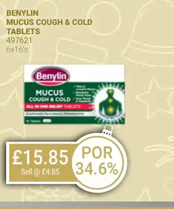 Bestway BENYLIN MUCUS COUGH & COLD TABLETS offer