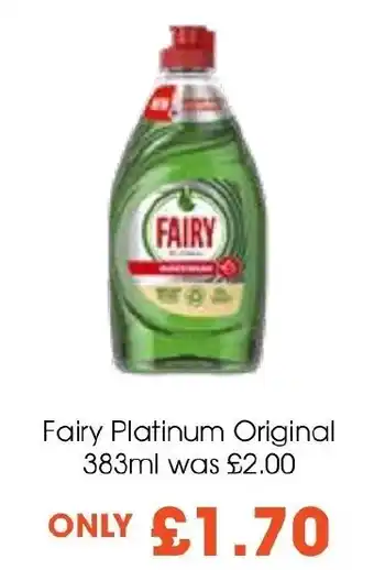 Centra Fairy Platinum Original 383ml offer