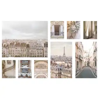IKEA Grönby picture, set of 9, city tour, 179x112 cm offer