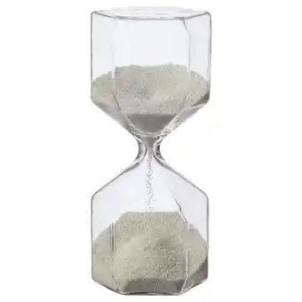 IKEA Tillsyn decorative hourglass, clear glass/white, 16 cm offer