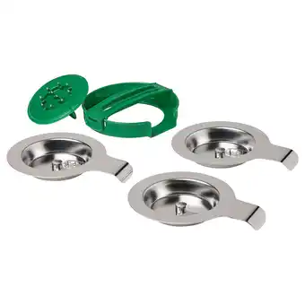 IKEA Tabberas vegetable slicer, set of 4, stainless steel/green offer