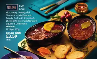 Aldi PÂTÉ BOWL offer