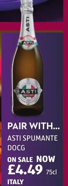 Aldi ASTI SPUMANTE DOCG offer