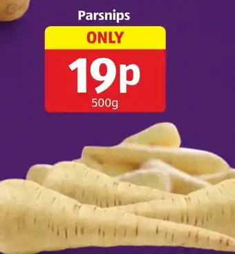 Aldi Parsnips offer