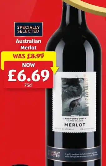 Aldi Australian Merlot offer