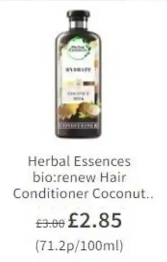 Asda Herbal Essences Bio: renew Hair Conditioner Coconut offer