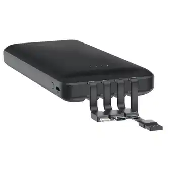 Asda Mixx integrated 10 power bank - black 10,000mah offer