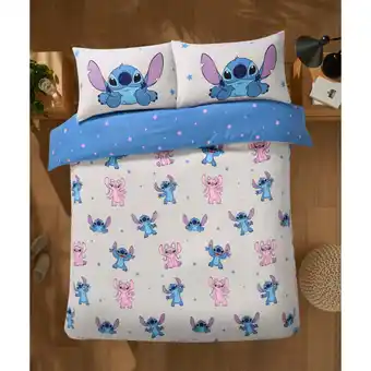 Asda Disney stitch brushed reversible duvet set - king offer