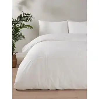 Asda George home white square pintucks duvet set - double offer