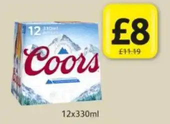 Londis Coors 12 x 330ml offer