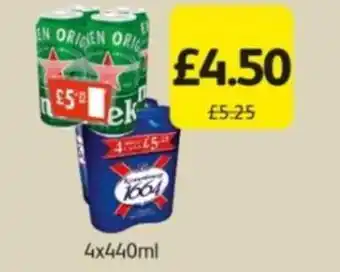Londis Heineken 4 x 440ml offer