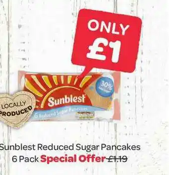 Spar Sunblest Reduced Sugar Pancakes offer
