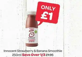 Spar Innocent Strawberry & Banana Smoothie offer