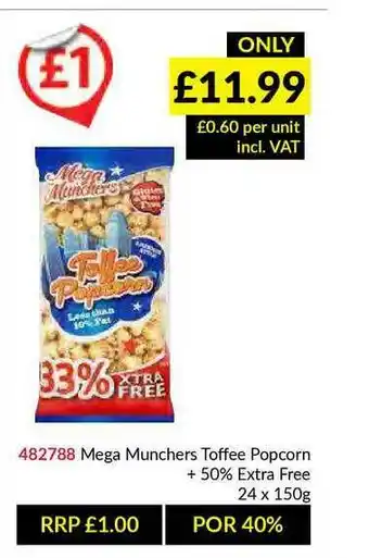 Musgrave MarketPlace Mega Munchers Toffee Popcorn offer