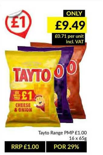 Musgrave MarketPlace Tayto Range offer