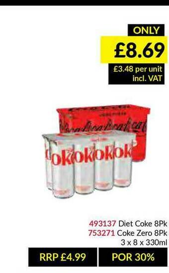 Musgrave MarketPlace Diet Coke, Coke Zero offer