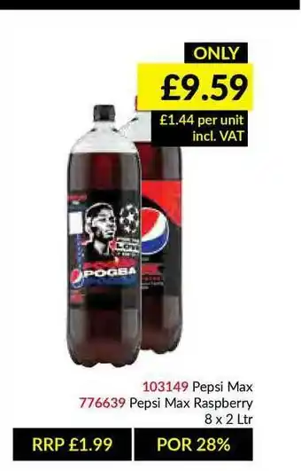 Musgrave MarketPlace Pepsi Max, Pepsi Max Raspberry offer