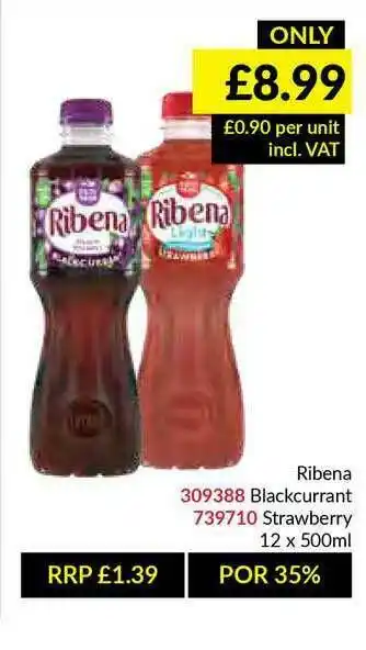 Musgrave MarketPlace Ribena 12x500ml offer