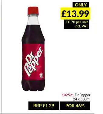 Musgrave MarketPlace Dr Pepper offer