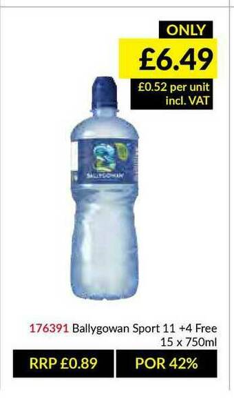 Musgrave MarketPlace Ballygowan Sport offer