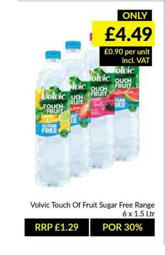 Musgrave MarketPlace Volvic Touch Of Fruit Sugar Free Range offer