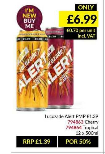 Musgrave MarketPlace Lucozade Alert offer