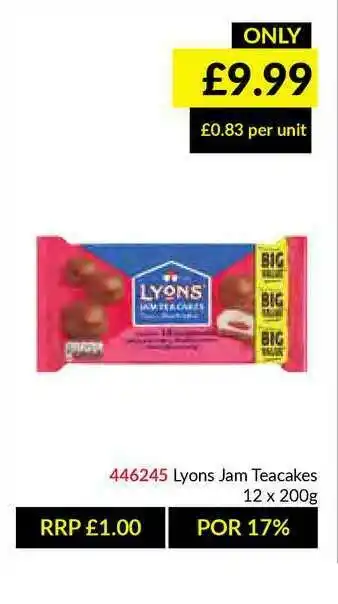Musgrave MarketPlace Lyons Jam Teacakes offer