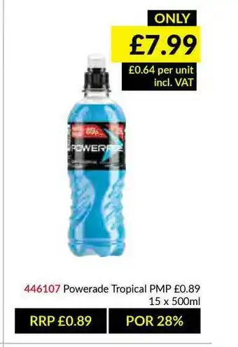 Musgrave MarketPlace Powerade Tropical offer