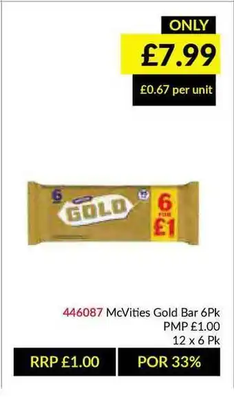 Musgrave MarketPlace Mcvities Gold Bar offer