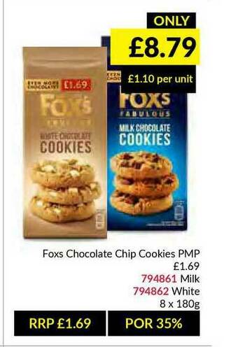 Musgrave MarketPlace Foxs Chocolate Chip Cookies offer
