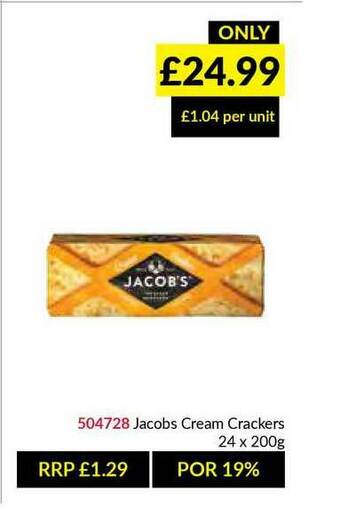 Musgrave MarketPlace Jacobs Cream Crackers offer