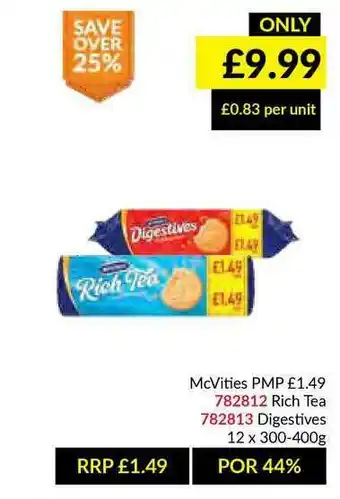 Musgrave MarketPlace Mcvities Rich Tea, Digestives offer