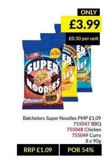 Musgrave MarketPlace Batchelors Super Noodles offer