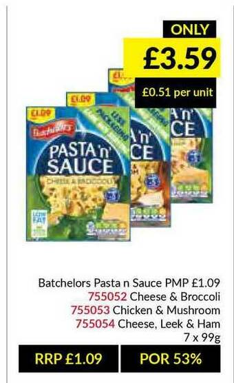 Musgrave MarketPlace Batchelors Pasta N Sauce offer