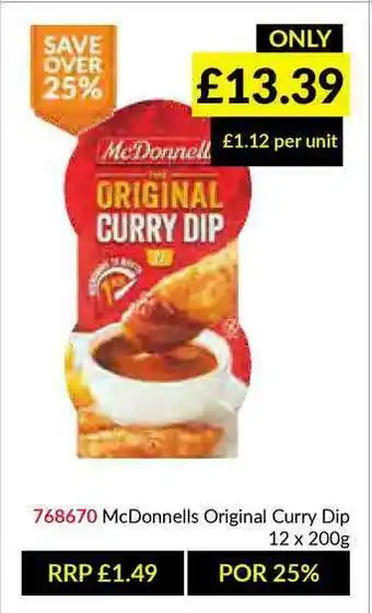 Musgrave MarketPlace Mcdonnells Original Curry Dip offer