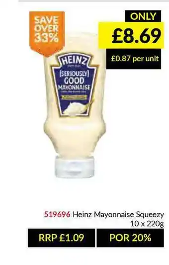 Musgrave MarketPlace Heinz Mayonnaise Squeezy offer