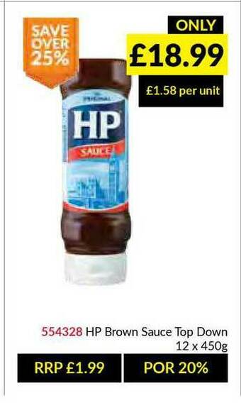 Musgrave MarketPlace Hp Brown Sauce Top Down offer