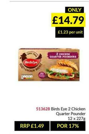 Musgrave MarketPlace Birds Eye 2 Chicken Quarter Pounder offer