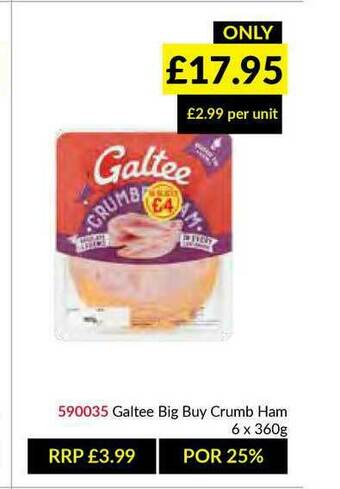 Musgrave MarketPlace Galtee Big Buy Crumb Ham offer
