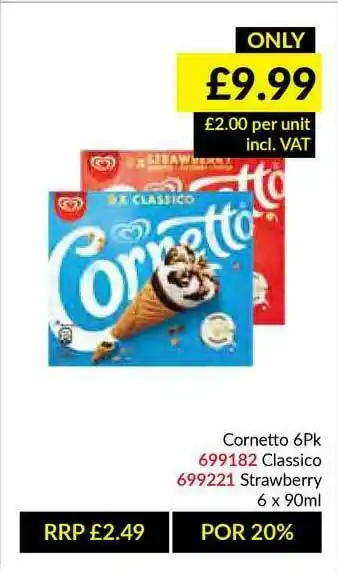Cornetto Classico, Strawberry