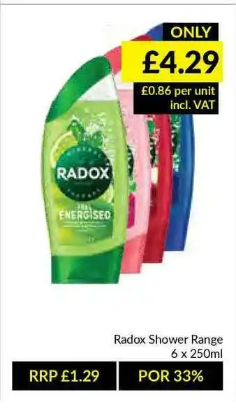 Musgrave MarketPlace Radox Shower offer