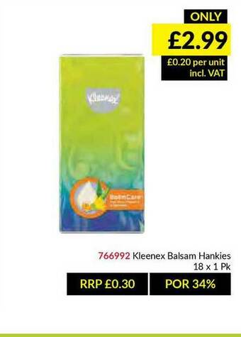 Musgrave MarketPlace Kleenex Balsam Hankies offer