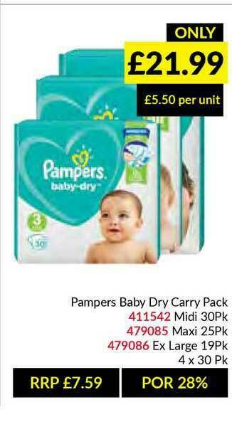Pampers Baby Dry Carry Pack