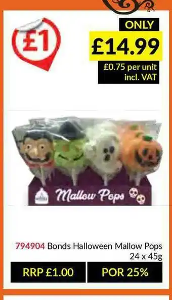 Musgrave MarketPlace Bonds Halloween Mallow Pops offer