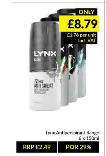 Musgrave MarketPlace Lynx Antiperspirant offer
