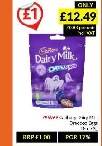 Musgrave MarketPlace Cadbury Dairy Milk Oreoooo Eggs offer