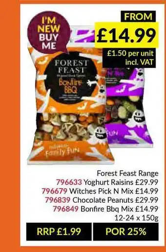 Musgrave MarketPlace Forest Feast, Yoghurt Raisins, Bonfire Bbq Mix offer